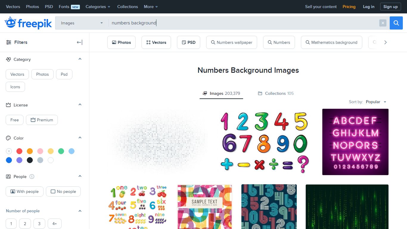 Numbers Background Images | Free Vectors, Stock Photos & PSD